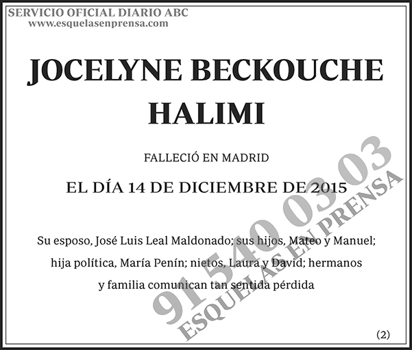 Jocelyne Beckouche Halimi